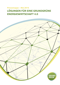 Grundgr&uuml;n-Pressemappe Mai 2015