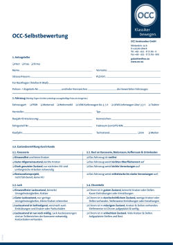OCC-Selbstbewertung