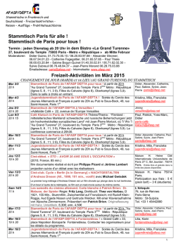 Stammtisch de Paris pour tous
