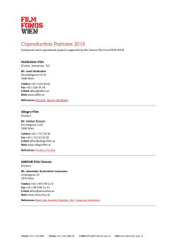 Coproduction Partners 2015