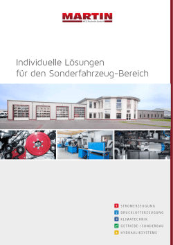 Individuelle L&ouml;sungen f&uuml;r den Sonderfahrzeug