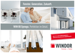 WIN 80 Synego Prospekt - WINDOR Fensterwerk GmbH