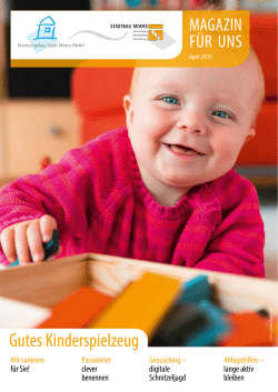 Gutes Kinderspielzeug - Wohnungsbau Stadt Moers