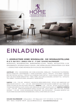 einladung - Lederleitner Home