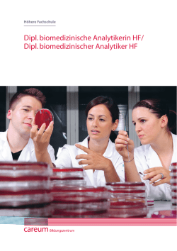 Dipl. biomedizinischer Analytiker HF