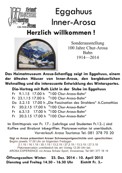 Eggahuus Inner-Arosa - Heimatmuseum Arosa