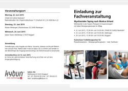 Informationen im Flyer