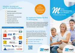 TV-Flyer - M-net