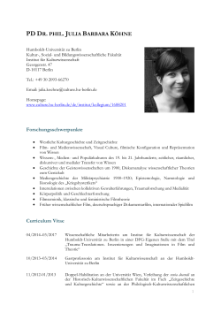 PDF| *Vita - Institut für Kulturwissenschaft - Hu