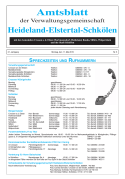 Amtsblatt - Verwaltungsgemeinschaft Heideland-Elstertal