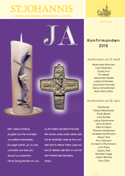 April 2015 - St.Johannis