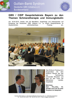 Bericht vom GBS CIDP Gesprächskreis des