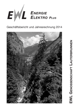 Geschäftsbericht 2014 - EWL Energie Elektro Plus