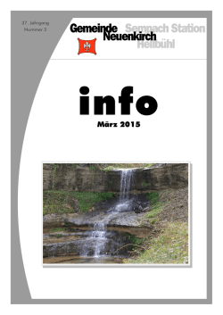 Info M&auml;rz 2015 - Gemeinde Neuenkirch