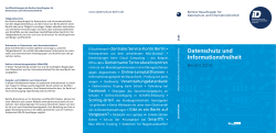 Jahresbericht Datenschutzbeauftragter Berlin 2014