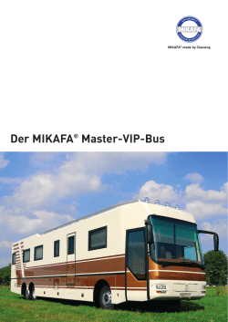 Der MIKAFA Master-VIP-Bus - Clausing GmbH Fahrzeugtechnik