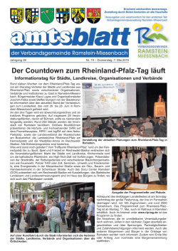 AMTSBLATT Nr. 19 vom 07.05.2015 - Ramstein