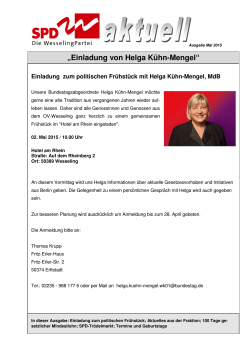 „Einladung von Helga Kühn-Mengel“