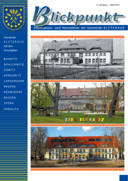 Informations- und Heimatblatt der Gemeinde ELSTERAUE