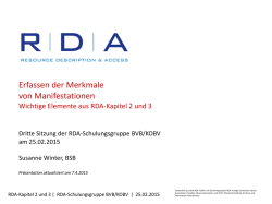 Erfassen der Merkmale von Manifestationen
