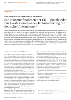 globale oder nur lokale Compliance