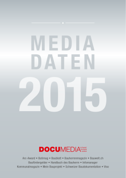 Mediadaten pdf - Docu Media Schweiz GmbH