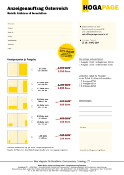 Anzeigenauftrag Österreich