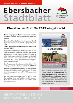 Ebersbacher - Stadt Ebersbach an der Fils