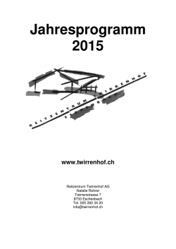Jahresprogramm 2015 - Reitzentrum Twirrenhof