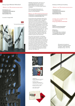 Flyer - Herzog August Bibliothek Wolfenbüttel