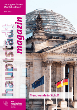 hauptstadt magazin: Ausgabe April 2015