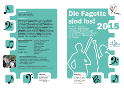 Flyer 2015  - Die Fagotte sind los!