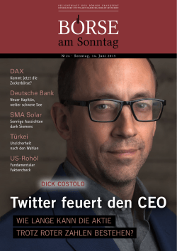 Twitter feuert den CEO DiCk COsTOlO