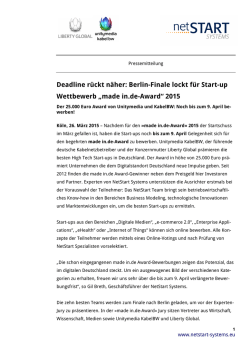 „made in.de-Award“ 2015