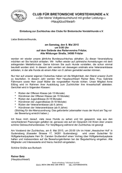 Informationen - Club der Bretonischen Vorstehhunde eV