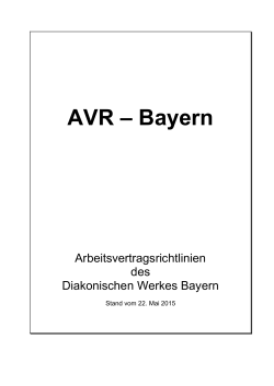 AVR – Bayern - Die Diakonie in Bayern