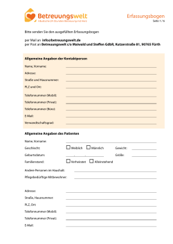 PDF-Formular - Betreuungswelt