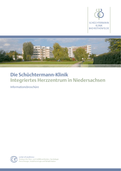 Die Schüchtermann-Klinik Integriertes Herzzentrum in Niedersachsen