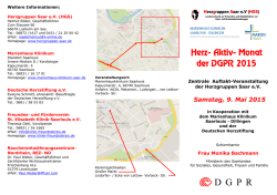 Herz- Aktiv- Monat der DGPR 2015