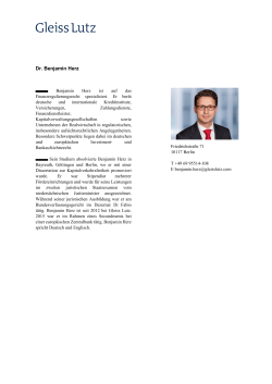 Dr. Benjamin Herz