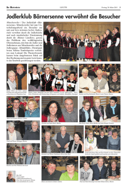 Jodlerklub B&auml;rnersenne verw&ouml;hnt die Besucher