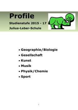 Broschüre für die 12. und 13. Klasse - Julius-Leber