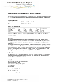 Infoblatt W&auml;rmekammer BHM