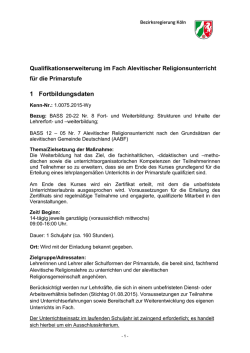 1 Fortbildungsdaten - Alevitische Gemeinde Deutschland eV