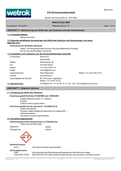 EG-Sicherheitsdatenblatt