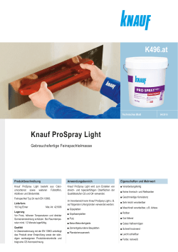 K496.at Knauf ProSpray Light
