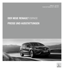Preisliste Renault Espace - renault