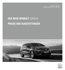 Preisliste Renault Espace - renault