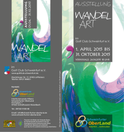 WandelART 2015 Flyer
