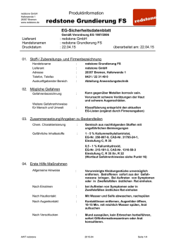 EG-Sicherheitsdatenblatt redstone Secco
